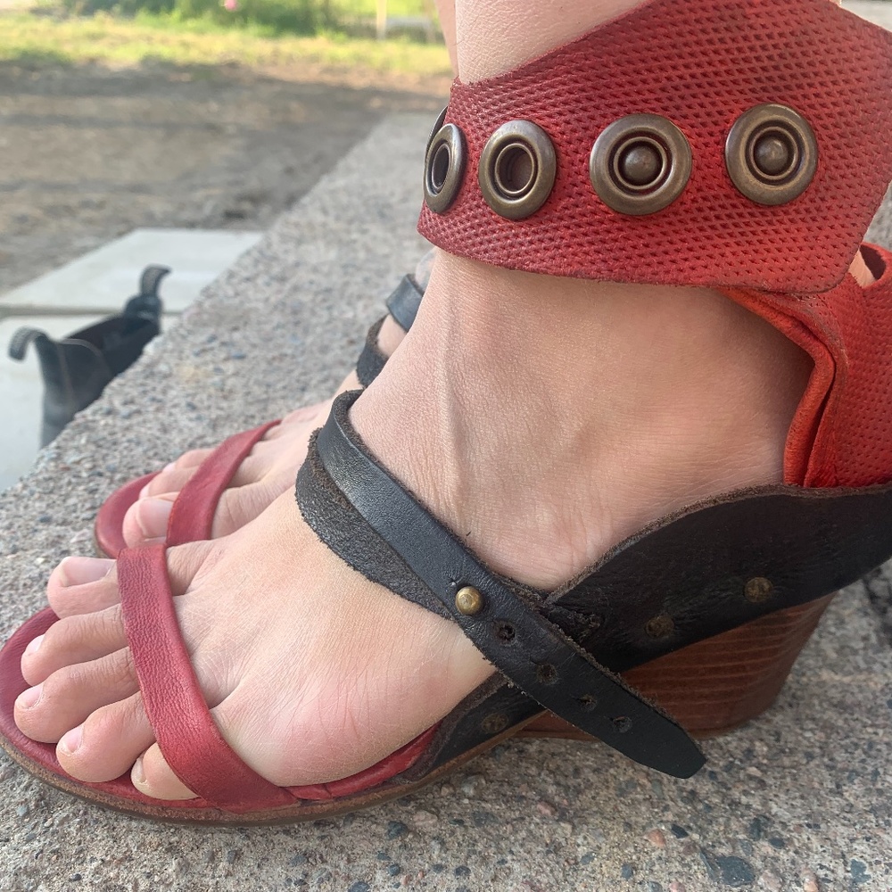 A.S. 98 Red and Black Heels